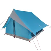 vidaXL vidaXL A-Frame šotor za kampiranje, 5 oseb, modri, vodoodporen, (22094395)