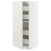 METOD / MAXIMERA Visoki element s fiokama, bela/Stensund bela, 60x60x140 cm