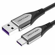 Cable USB-C to USB 2.0 Vention COFHD, FC 0.5m (grey)