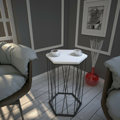 HANAH HOME Pomoćni stočić Cetrus Wood White
