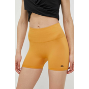 Kratke hlace za trening Rip Curl boja: žuta, glatki materijal, visoki struk