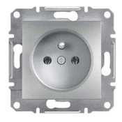 Schneider 2P+PE vtičnica brez okvirja, aluminijasta EPH2800161