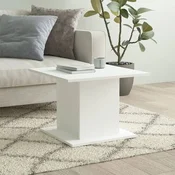 shumee vidaXL Klubska mizica, bela, 55,5x55,5x40 cm, material na osnovi lesa
