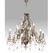 Casa Padrino luxury baroque crystal chandelier antique silver A� 90 cm - Magnificent living room chandelier in baroque style - Baroque furniture - Noble & Magnificent