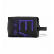 EA7 unisex. 245076_3R910 Toaletna torba s črnim maksilotipom (OSFA), Črna, Priložnostno, Poliester