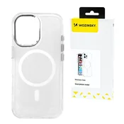 WOZINSKY Ovitek za Samsung Galaxy S25+ z bleščicami in Mag Safe - prozoren z bleščicami
