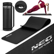 Neo-Sport Podloga za vadbo z luknjami, debela 183 x 60 cm Neo-Sport - 192000 črna