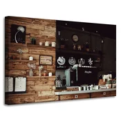 shumee Leseni platneni tisk za kuhinjo v retro slogu 90x60 cm