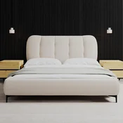 Bessagi Home Oblazinjena Postelja Glaris, Krem Barve, 160x200