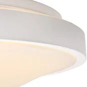 Lucide Dasher LED stropna svetilka, bela, O 29,3 cm, 2700 K, IP44 - Kopalnica - bela, opalna - Plastika