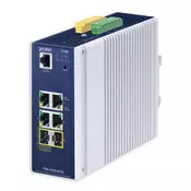 PLANET TSN-5225-4T2S mrežno stikalo Upravljano L2+ Gigabit Ethernet (10/100/1000) Aluminij, Modra