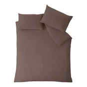 Temno rjava posteljnina za zakonsko posteljo 200x200 cm So Soft Non Iron – Catherine Lansfield