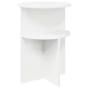 vidaXL vidaXL Stranska miza Bela O 39,5 x 55 cm Inženirski les, (5000210869)