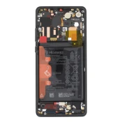 HUAWEI Huawei, Originalno steklo na dotik LCD zaslona Huawei P30 Pro, Črna, (5000038463)