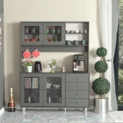 Hanah Home Višenamenska komoda Grano 140, 140 x187 x40 cm, Antracit