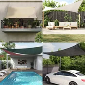 Jedro za zaštitu od sunca 160 g/m2 plavo 2 x 4,5 m HDPE