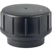Geberit HDPE navojni priključek s pokrovom 56, črne barve (HDPE odvodnjavanje)