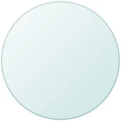 Vidaxl Površina za Mizo Kaljeno Steklo Okrogle Oblike 300 mm