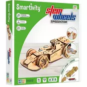 Drveni konstruktor Smart Games Smartivity - Trkaci auto, 102 dijela