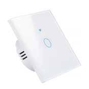 Pametno stikalo s PNI SafeHome PT101L WiFi touch, 10A, upravljanje prek aplikacije Tuya Smart, združljivo z Alexa in Google Assistant - Live Wire, brez nič