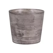 Pokrov za cvetlični lonec RABAS GREY keramični mat d13x12cm