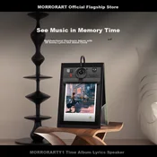 Morrorart Pametni zvucnik i ram Y1, Bluetooth, Crni