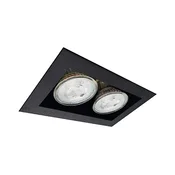 Brosline 3034 - Ugradno stropno svetlo CAGE 2xGU10/10W/230V crno