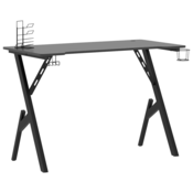 MAISON CHIC gaming miza - računalniška miza z nogami Y-oblike črna 110x60x75 cm, (21784954)