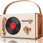 Generic Majhen prenosni retro Bluetooth zvočnik, srčkan retro brezžični zvočnik, (21124628)