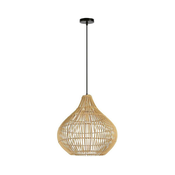 Immax 08257L - Luster na sajli PELO 1xE27/40W/230V, precnik 40 cm, ratan