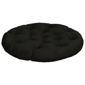 Vidaxl Blazina za viseči stol VIANEN 100% poliester Črna O 80 x 12 cm