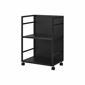 Črn kovinski regal na koleščkih 42x60 cm Tower – YAMAZAKI