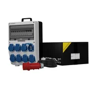 DOK RAZDELILNA omara Z RAZDELILNIM KABLOM TD S/FI 8X230V SCHUKO VTIČNICA