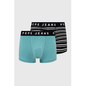 Bokserice Pepe Jeans RETRO STP LR TK 2P 2-pack za muškarce, boja: crna, PMU11142