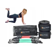 shumee Kinetični trakovi, trakovi za odpornost BumTrainer, vadbeni trakovi, mini fitnes trakovi