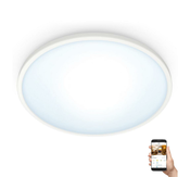 WiZ - LED Zatemnitvena stropna svetilka SUPERSLIM LED/14W/230V 2700-6500K Wi-Fi bela