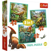 Puzzle 3u1 dinosaurusi