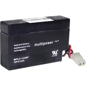 multipower Svinčev akumulator 12 V 0.8 Ah multipower MP0,8-12AMP A9709 svinčevo-koprenast (AGM) 96 x 62 x 25 mm AMP-vtičnica, brez vzdrževa