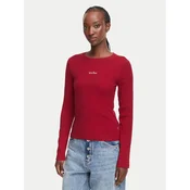 Guess Jeans Bluza W6YP14 K3821 Bordo rdeča Slim Fit