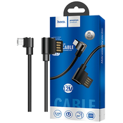 hoco. USB kabel za smartphone, micro USB, kutni 90°, 1.2 met,crna - U37 Long Roam, Micro USB , BK