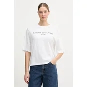 Tommy Hilfiger Majica WW0WW47811 Bela Relaxed Fit