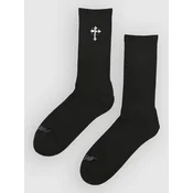 Ninth Hall Metal Cross Socks black