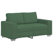Vidaxl Dvosed temno zelen 160x77x82 cm žametno blago