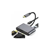 E-GREEN Adapter USB 3.1 Tip C (M) - HDMI+VGA+ 3.0 USB + tip C