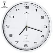 Vidaxl Radijsko vodena stenska ura Quartz gibanje 31 cm bela