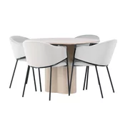 Jedilniški komplet Dallas 4440 (Svetel les) 75cm