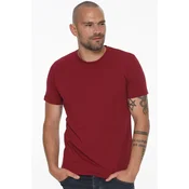 T8569 DEWBERRY BIKE NECK MENS T-SHIRT-DARK BURGUNDY