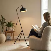 Opviq Podna lampa, Crna