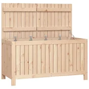 Vidaxl Vrtna škatla 121x55x64 cm trdna borovina