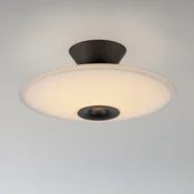 Paul Neuhaus LED stropna svetilka Elipsa, bela/črna, O 35 cm - Dnevna soba/jedilnica - bel, črn - Steklo